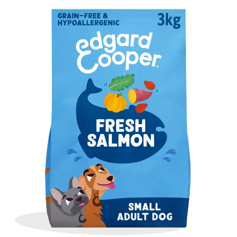Edgard & Cooper Pienso Para Perros Adultos Mini Con Salmón Fresco , 3 kg