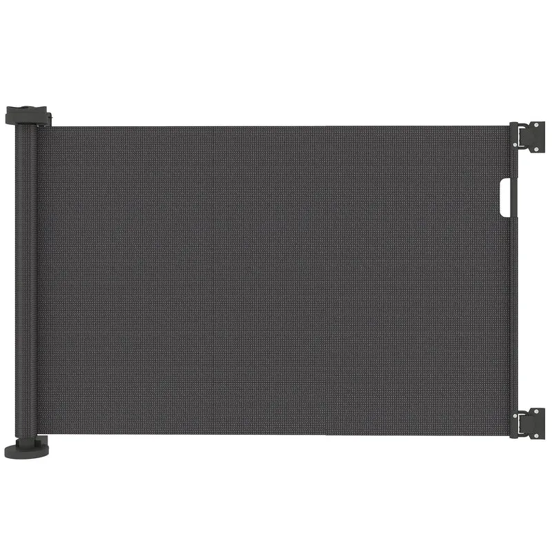 Pawhut Barrera De Seguridad Para Perros Retráctil 0-136 Cm Para Escaleras