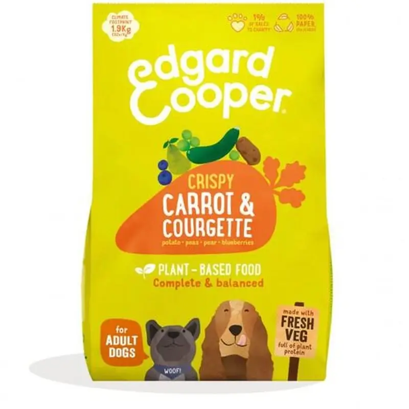 Edgard & Cooper Cenoura e Courgette Alimento médio para cães adultos , 7 kg