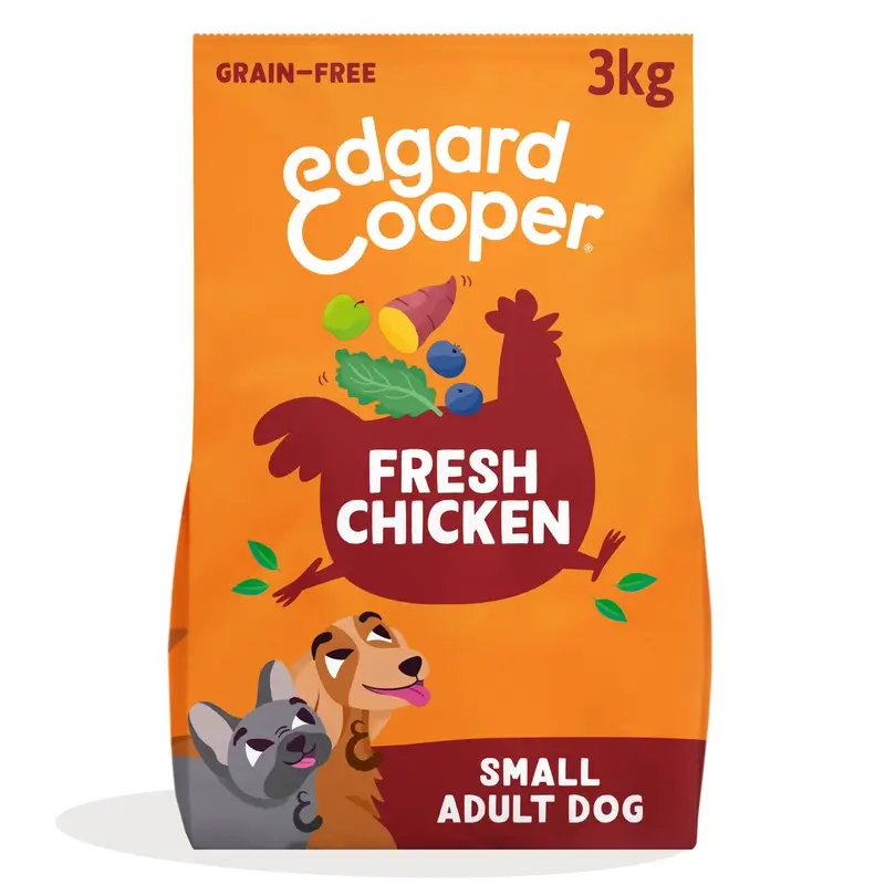 Edgard & Cooper Mini Alimento para cães adultos com frango fresco , 3 kg