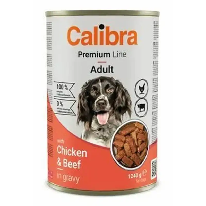 Calibra Dog6 Premium Com Frango e Carne 12X1240G Lata