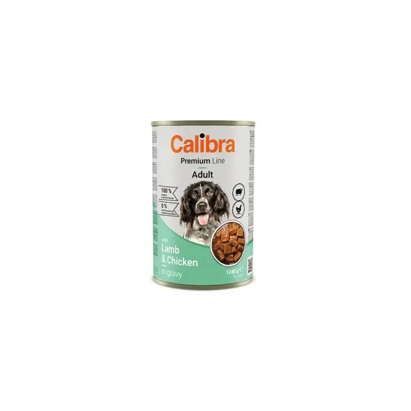 Calibra Dog Premium Com Borrego e Frango 12X1240G Lata