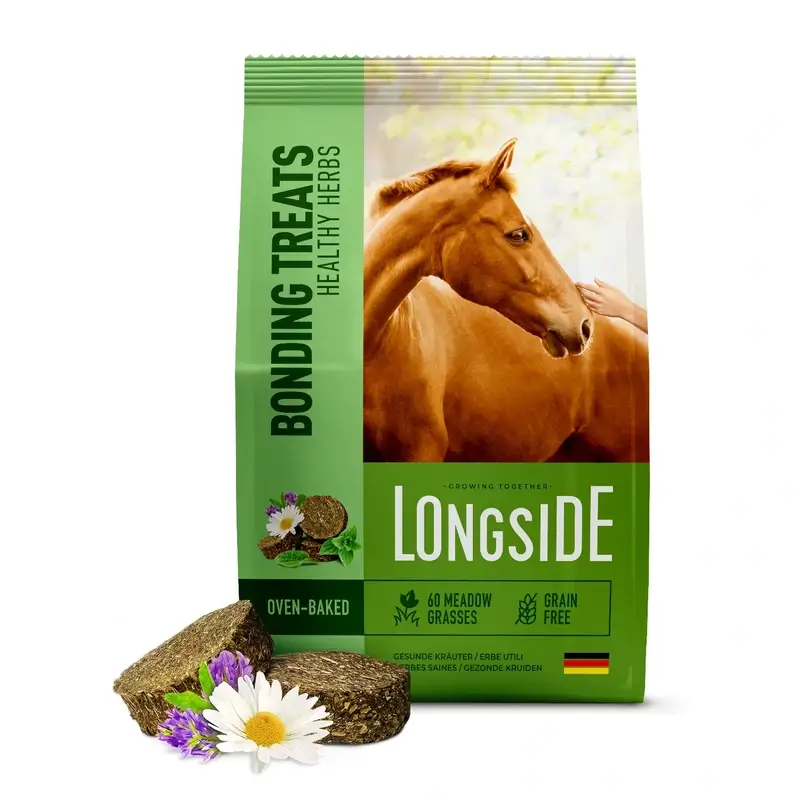 Mealberry Longside Bonding Treats Cavalos Ervas Naturais, 500g