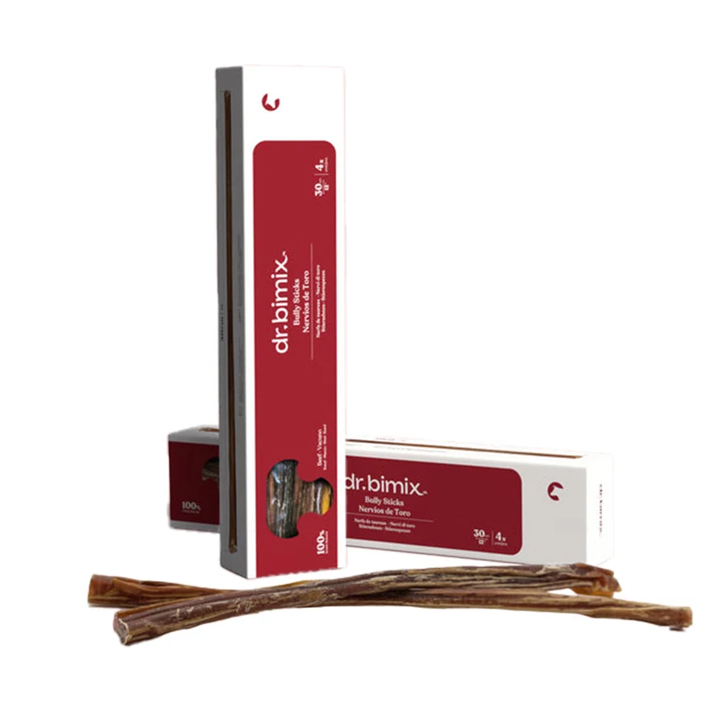 Snack Nervio de Toro Trenzado para Perros de Larga Duración 30 cm 250 g dr.bimix