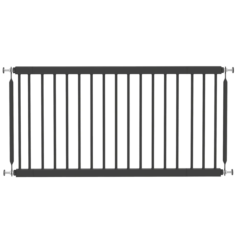 Pawhut Barrera De Seguridad Para Perros Pequeños Extensible 67-93,5 Cm Negro