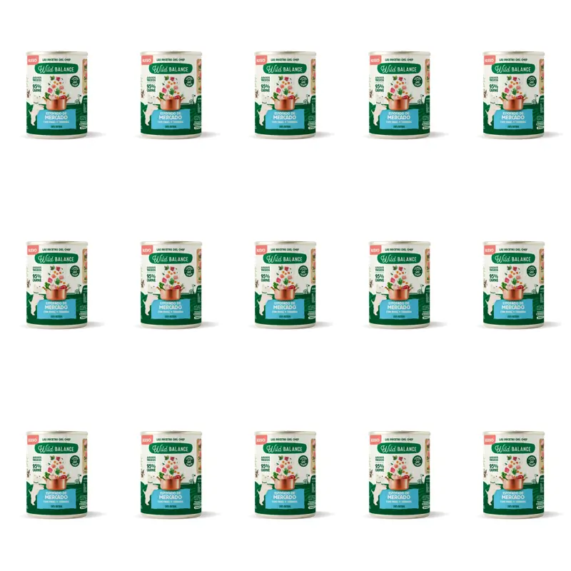 Wild Balance Canned Market Stew With Turkey & Beef For Dogs, 400 g, Embalagem de 15