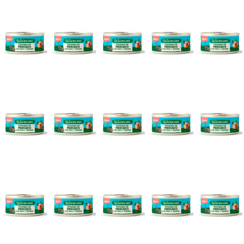 Wild Balance Canned Chef's Recipes Market Stew Para Gatos, 80g, Embalagem de 15