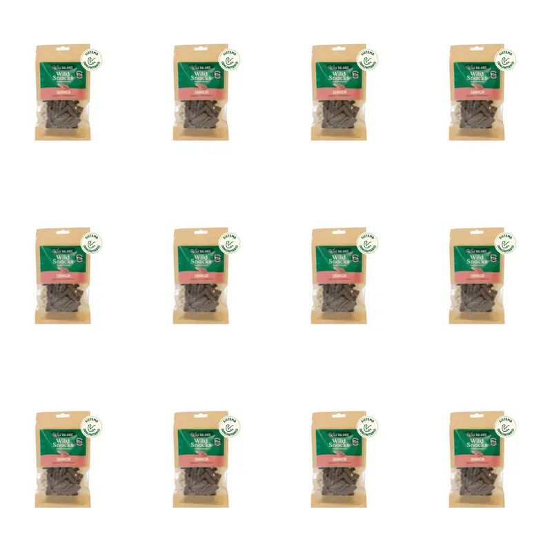 Wild Balance Wild Snack Senior - Sistema Imunitário , 75 gramas, Embalagem de 12