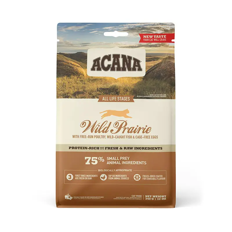 Acana Feline Adulto Pradaria 340 Gr alimento para gatos selvagens