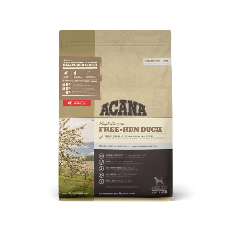 Acana Canine Adult Run Free Duck 2Kg de comida para cães