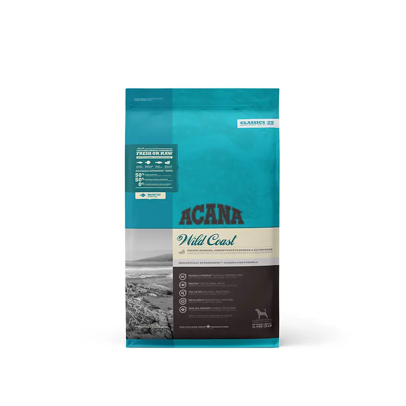Acana Canine Adult Classics Wild Coast 11,4Kg de alimento para cães
