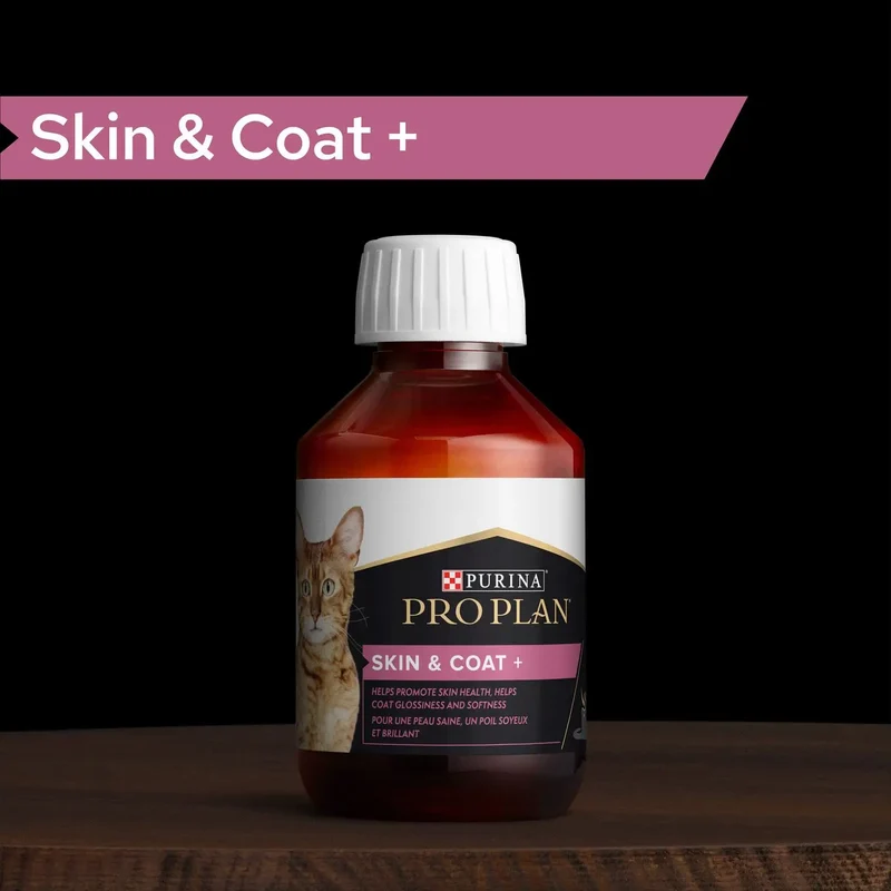 Plano de suplemento de gato Skin & Coat 6x150ml Pro, suplemento de gato, suplemento de gato